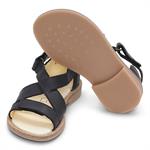 Sorte sandaler til børn med åben tæer fra Bundgaard